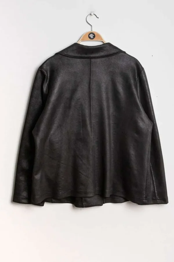 Donna Curvy Giubbotto biker taglie comode Discount