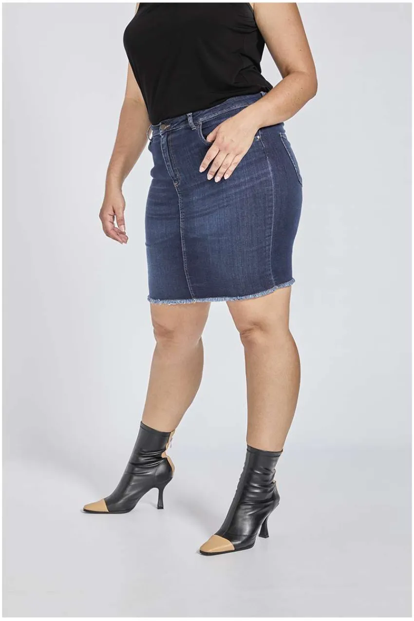 SPG Woman Gonna di jeans taglie forti New