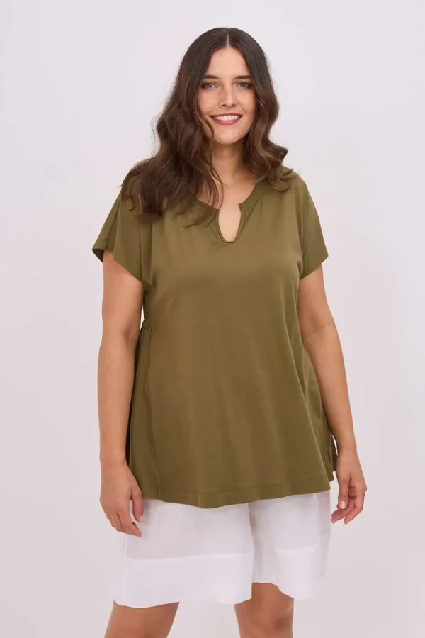 Mat Fashion Maglia con elastico dietro taglie comode Online
