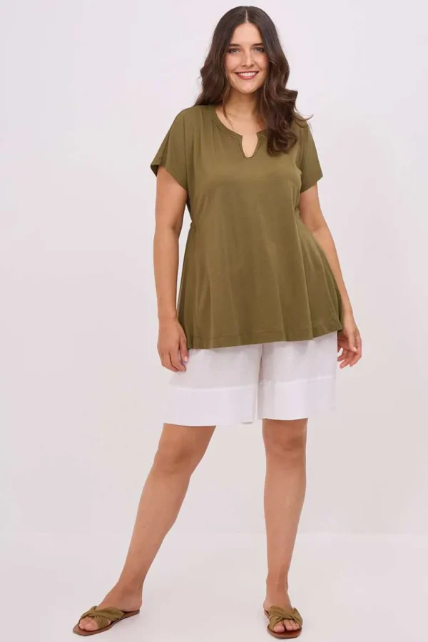 Mat Fashion Maglia con elastico dietro taglie comode Online