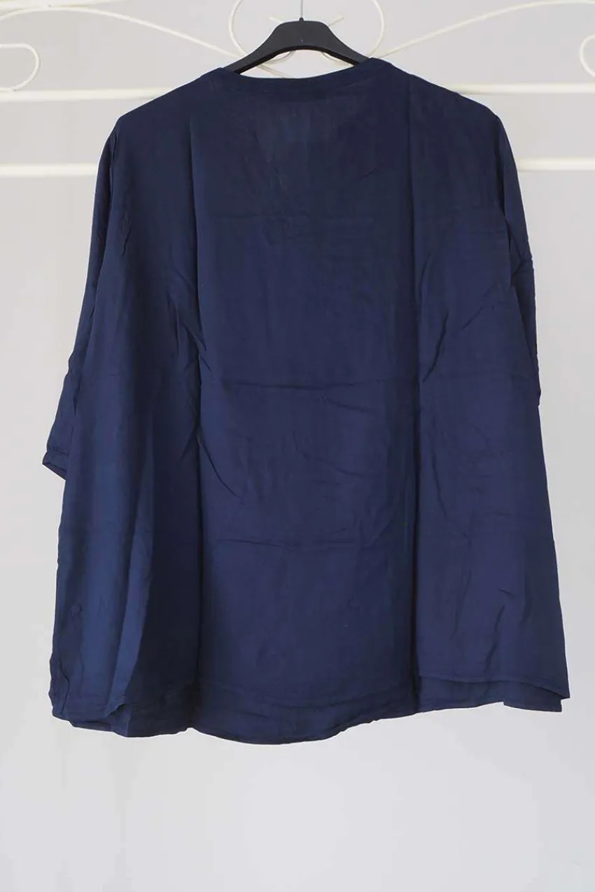 Navigazione Maglia con manica a 3/4 taglie forti Sale