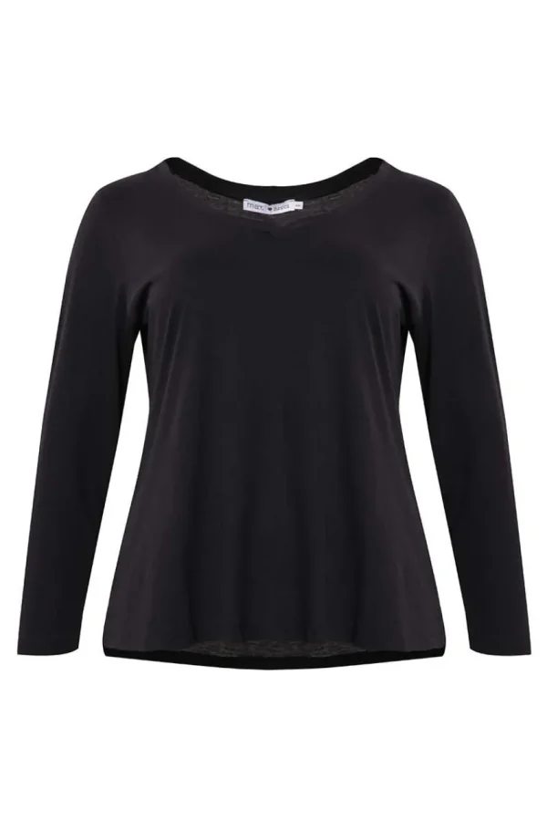 Mat Fashion Maglia con scollo a V taglie comode Fashion