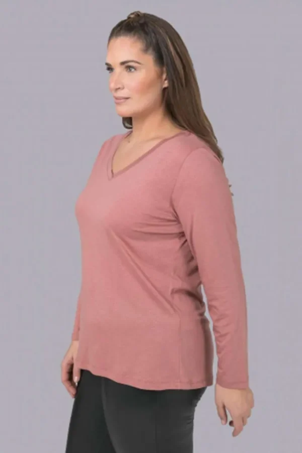 Mat Fashion Maglia con scollo a V taglie comode New