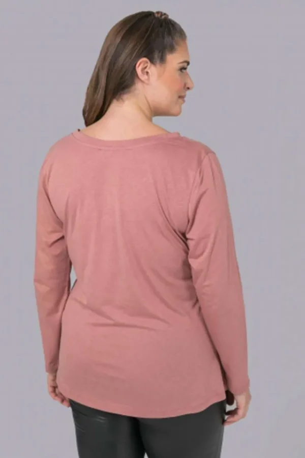 Mat Fashion Maglia con scollo a V taglie comode New