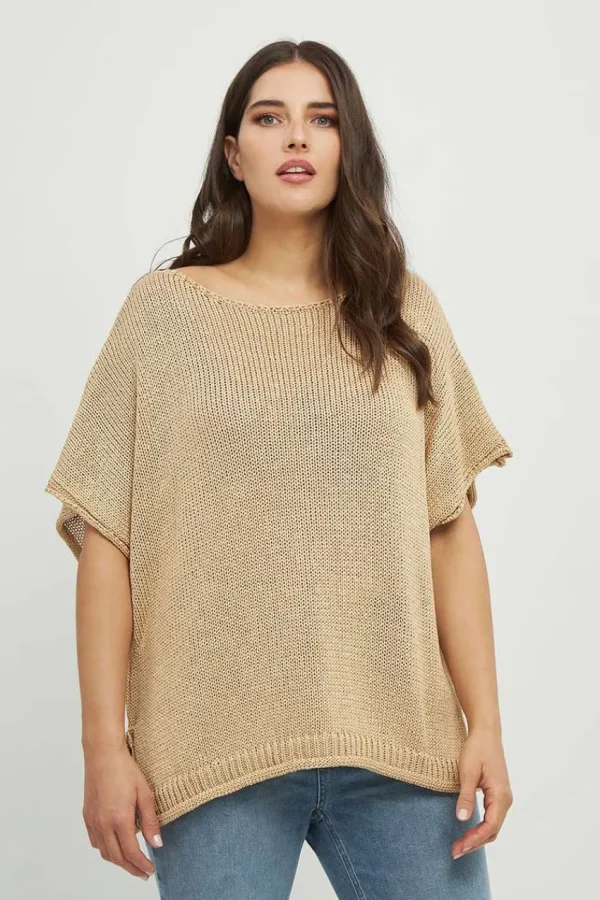 Mat Fashion Maglia in filo taglie comode Hot