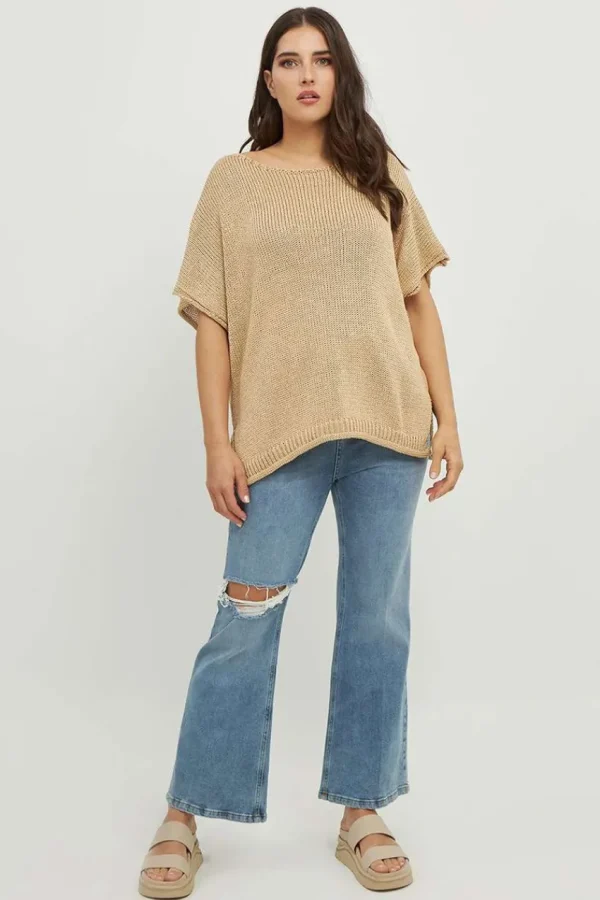 Mat Fashion Maglia in filo taglie comode Hot