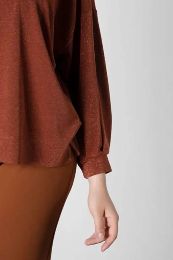 Mealys Maglia in lurex over taglie comode Hot
