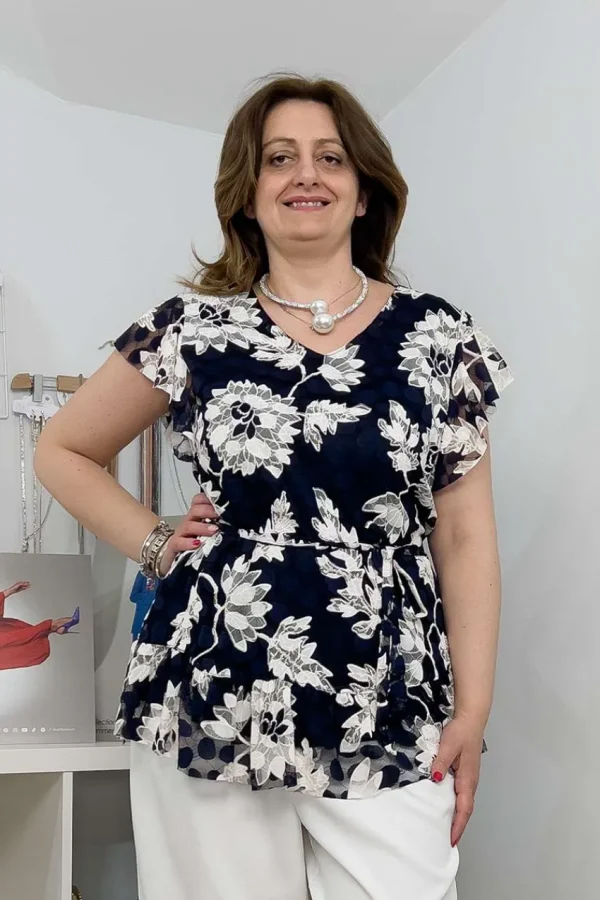 Donna Curvy Maglia in pizzo taglie forti Outlet