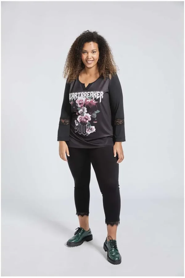 SPG Woman Maglia stampa rock taglie comode Online