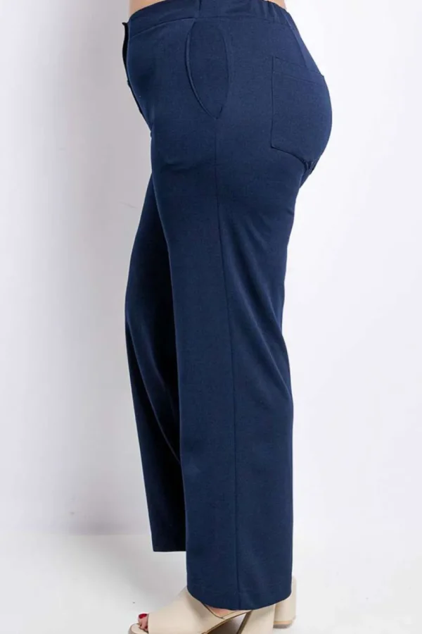 Donna Curvy Pantalone classico a palazzo taglie forti Fashion