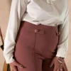 Jiveley Pantalone con pattine e bottoni taglie comode Discount