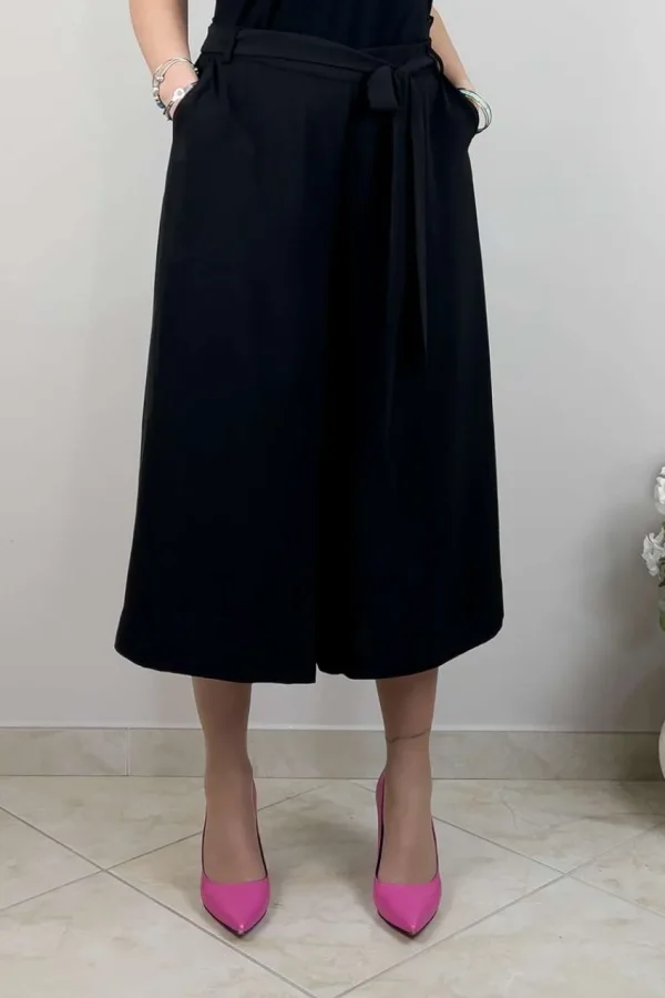 Mat Fashion Pantalone culotte al polpaccio taglie comode Best