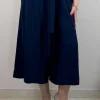 Mat Fashion Pantalone culotte al polpaccio taglie comode Fashion
