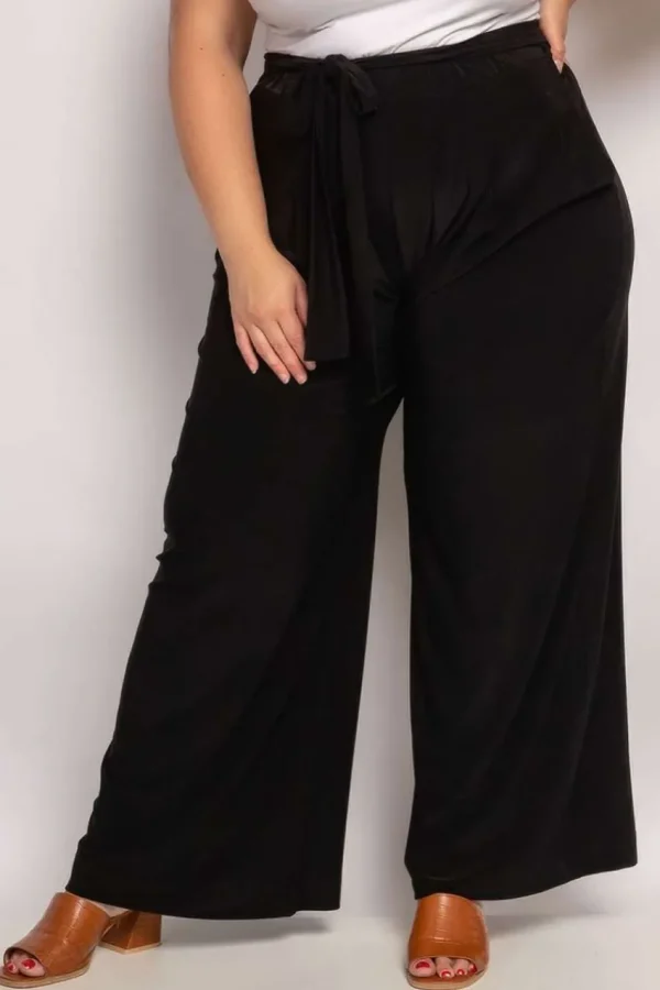 Donna Curvy Pantalone fluido con cintura taglie comode Best