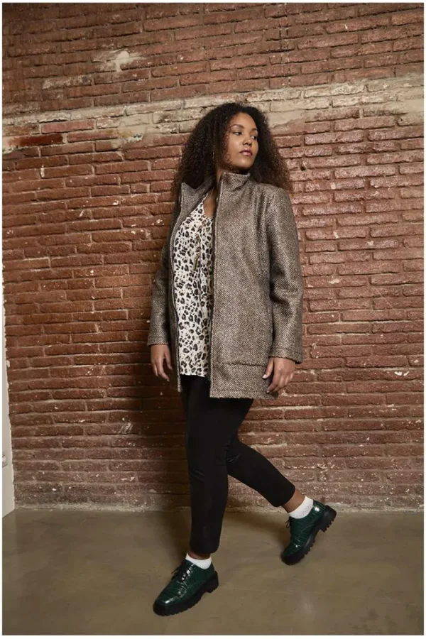 SPG Woman Pantalone in pelle rock taglie comode Best
