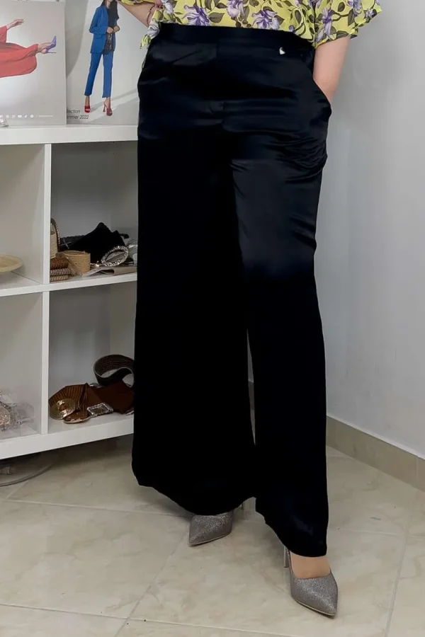 Mealys Pantalone in raso di viscosa taglie comode Hot