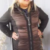 Navigazione Piumino trapuntato con manica Softshell taglie comode Clearance