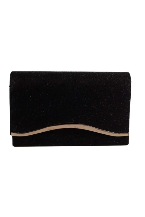 Donna Curvy Pochette in lurex Outlet