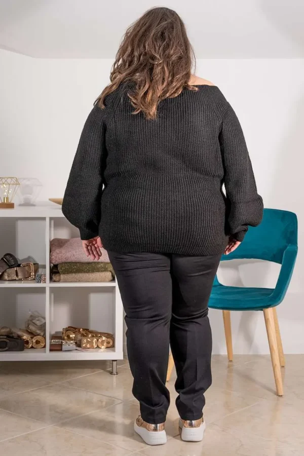 Mat Fashion Pullover con spalle scoperte taglie comode Sale
