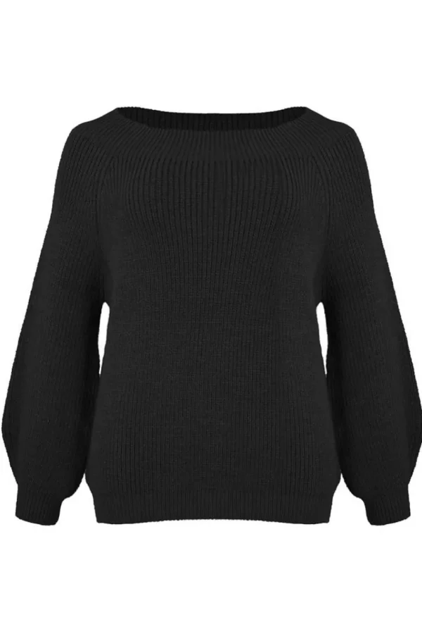 Mat Fashion Pullover con spalle scoperte taglie comode Sale