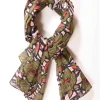 Donna Curvy Stola con fiori verdi Clearance