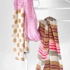 Donna Curvy Stola fantasia pois and stripes Fashion