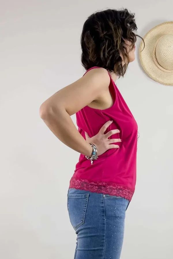 Talissa Mode Top con pizzo taglie comode Hot