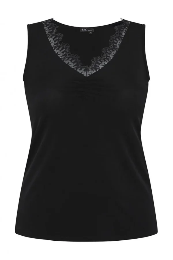 SPG Woman Top con pizzo taglie forti Best