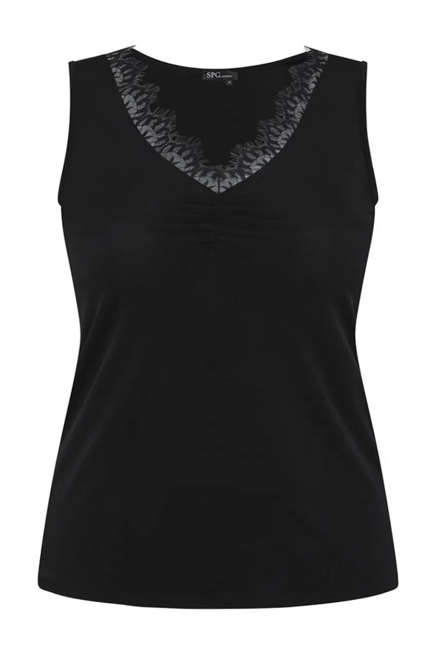 SPG Woman Top con pizzo taglie forti Best