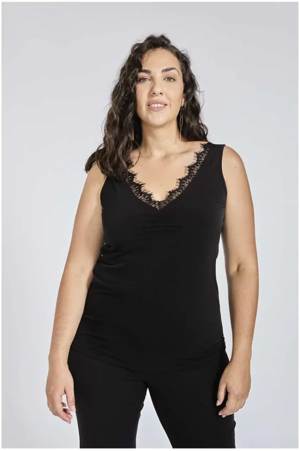 SPG Woman Top con pizzo taglie forti Best
