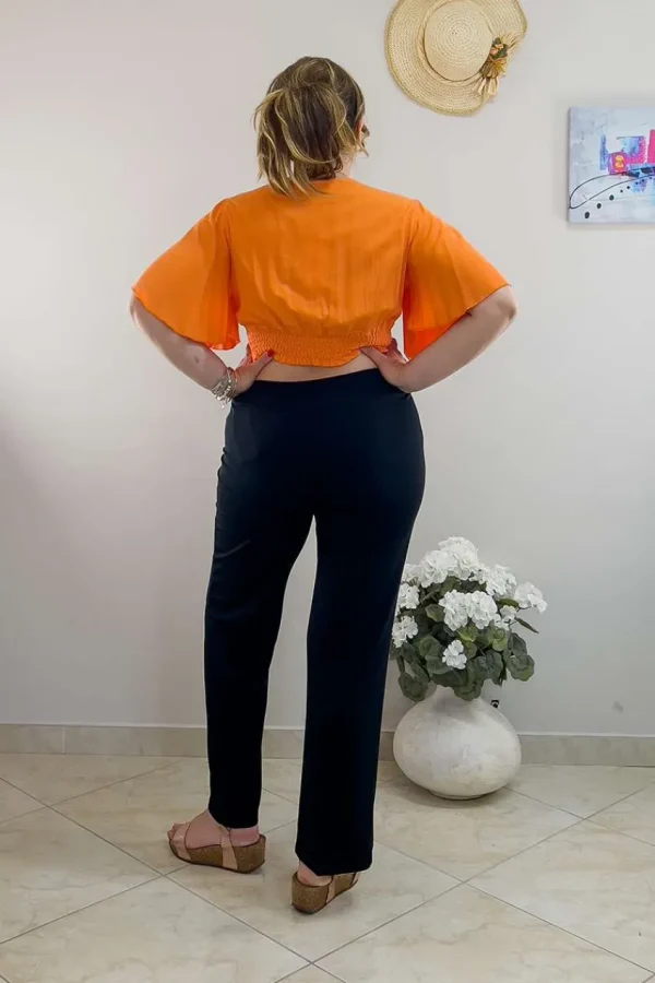Donna Curvy Top corto taglie comode Online