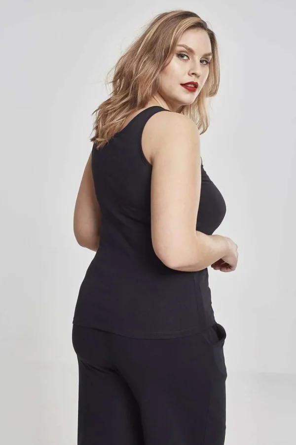 Urban Classics Top elasticizzato basic, 2 pezzi taglie comode Outlet