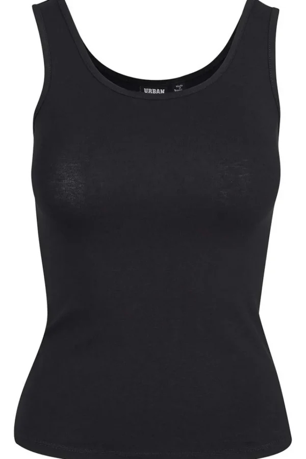 Urban Classics Top elasticizzato basic, 2 pezzi taglie comode Outlet