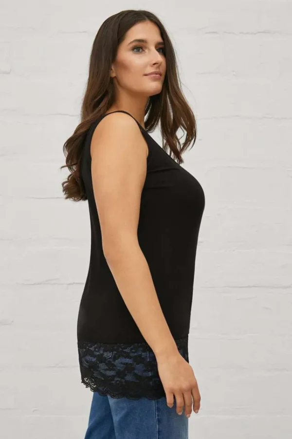 Mat Fashion Top giromanica con pizzo taglie comode Outlet