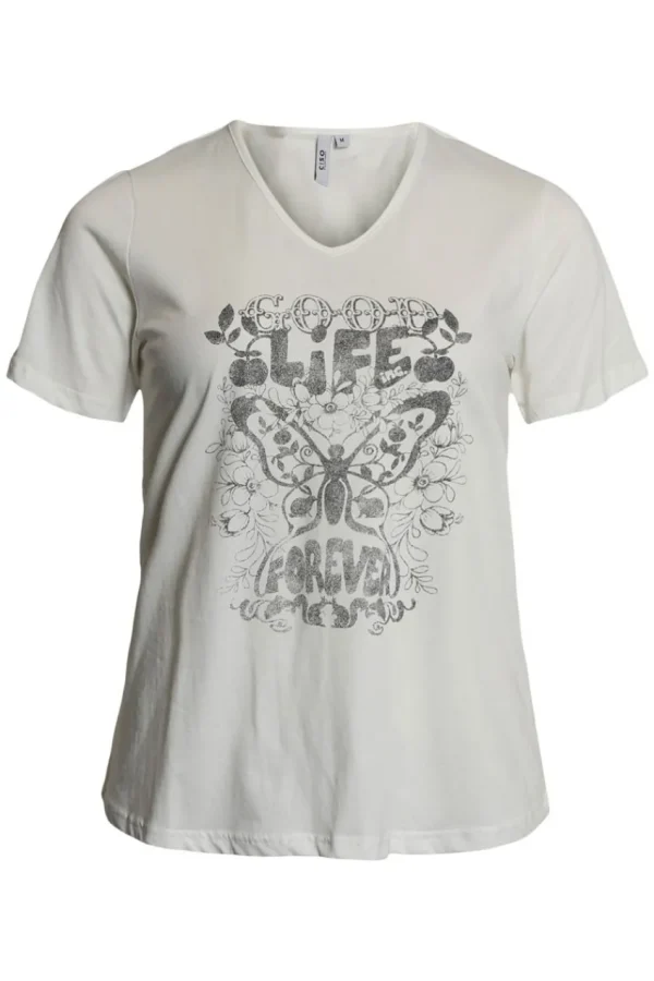 Ciso T-shirt basic con scollo a V taglie forti Hot