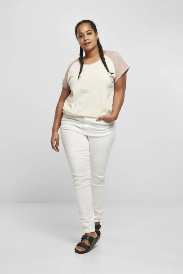Urban Classics T-shirt con maniche raglan a contrasto taglie forti Outlet