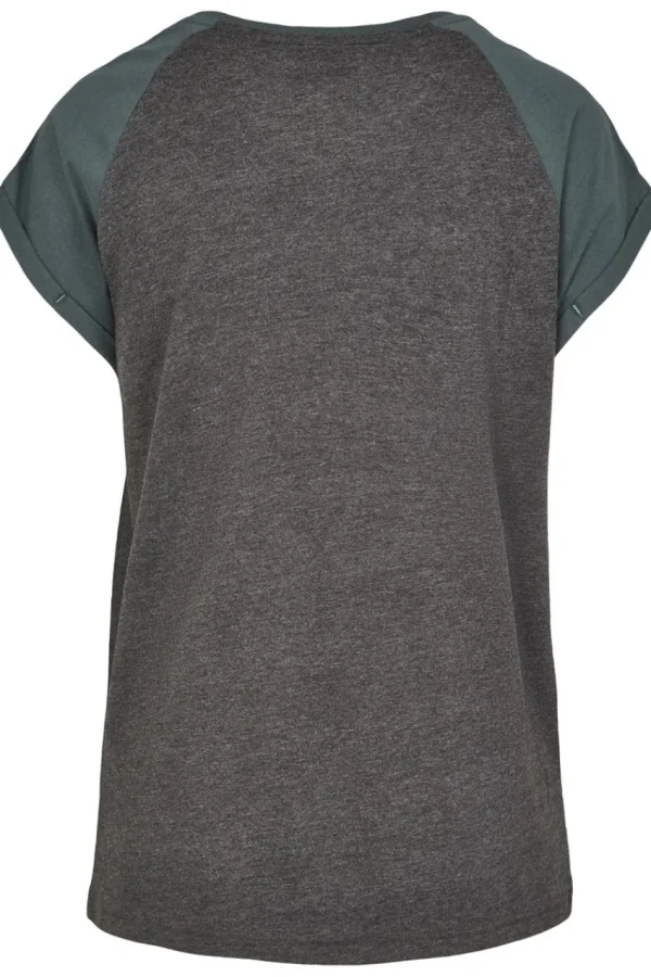 Urban Classics T-shirt con maniche raglan a contrasto taglie forti Outlet