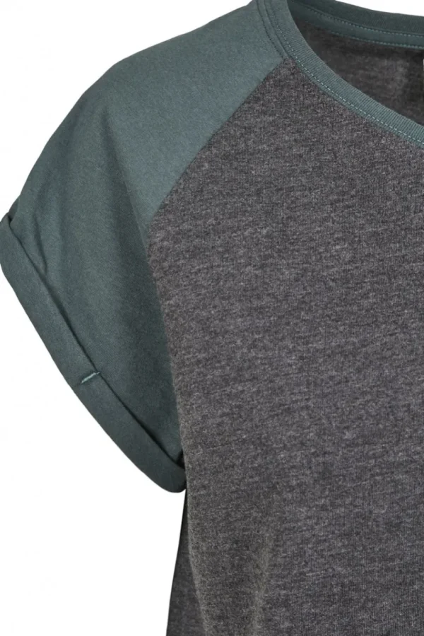 Urban Classics T-shirt con maniche raglan a contrasto taglie forti Outlet