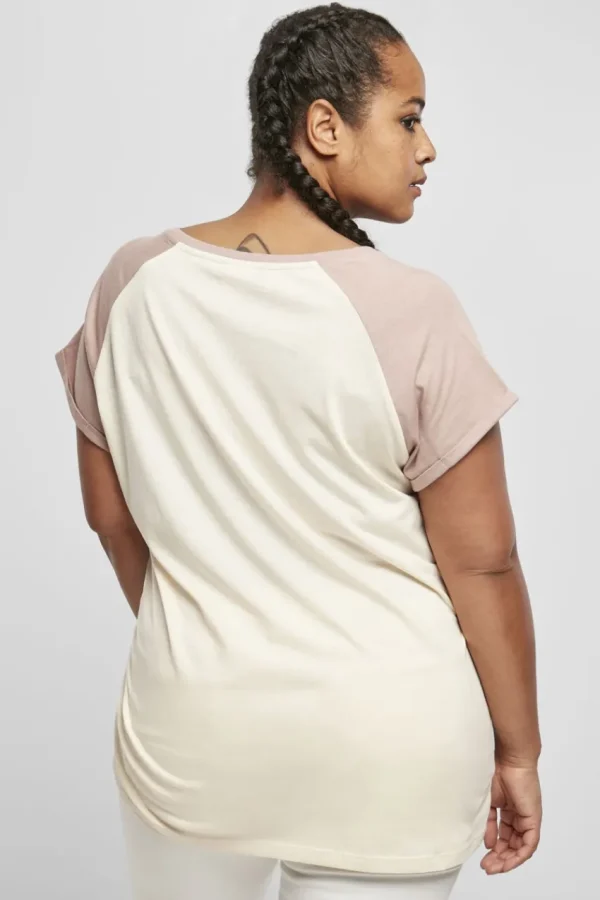 Urban Classics T-shirt con maniche raglan a contrasto taglie forti Outlet